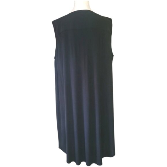 New York & Co Black Stretch Sleeveless Shift Dress, XL, Pre-owned - Picture 2 of 8